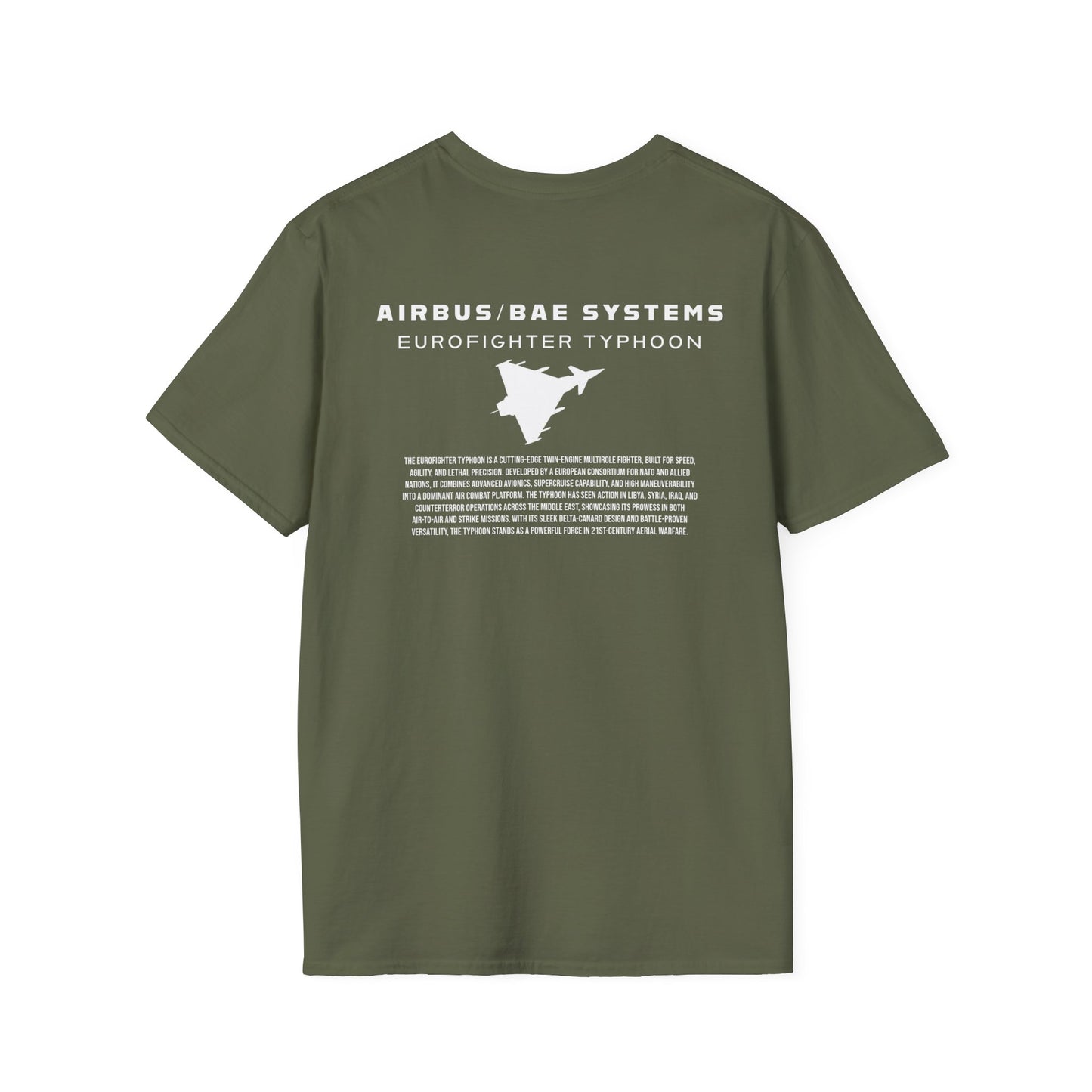 Camiseta unisex del avión de combate Eurofighter Typhoon
