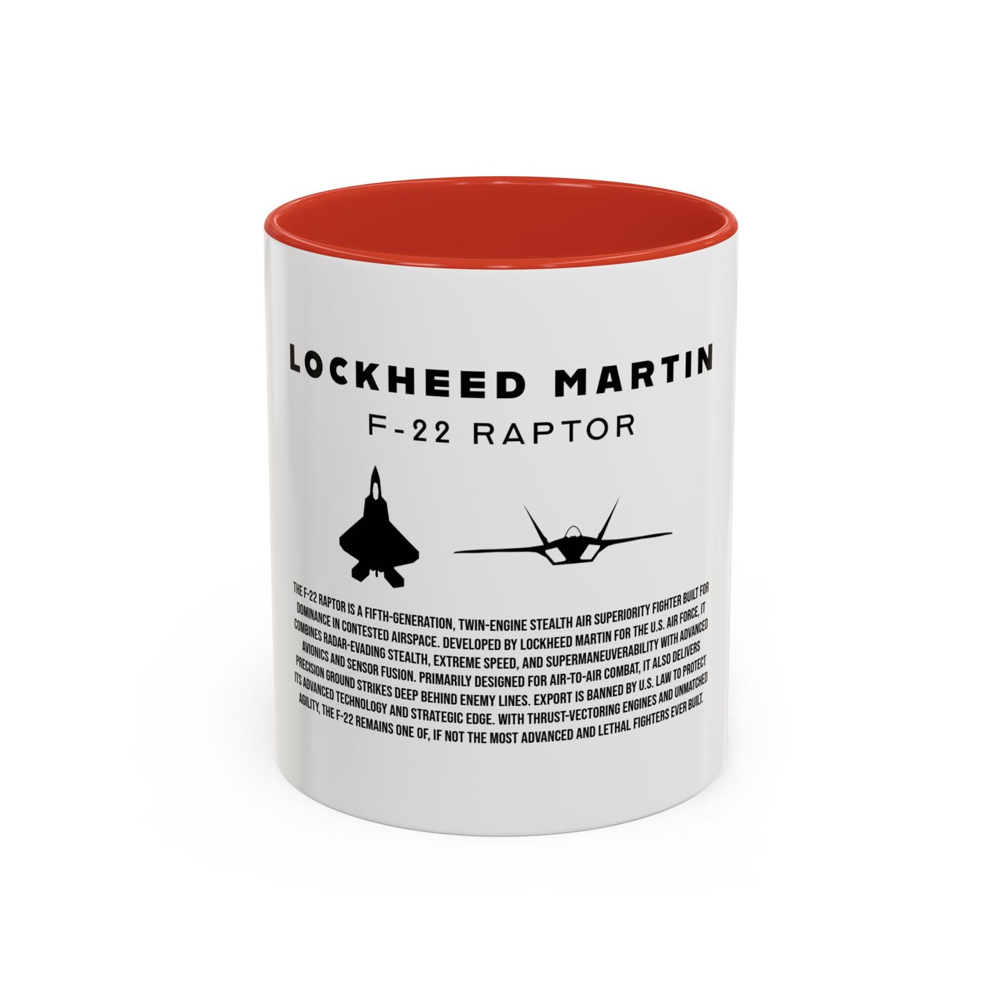 F-22 Raptor Fighter Jet Coffee Mug