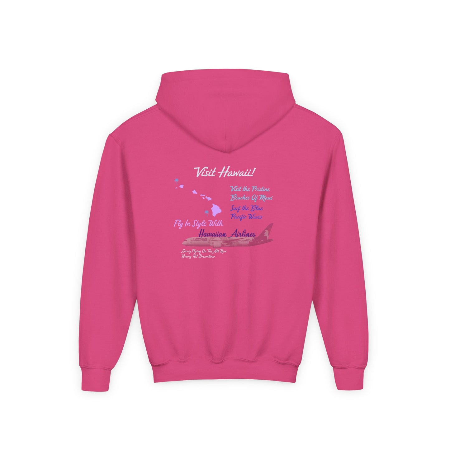 Kids Visit Hawaii Retro Unisex Hoodie