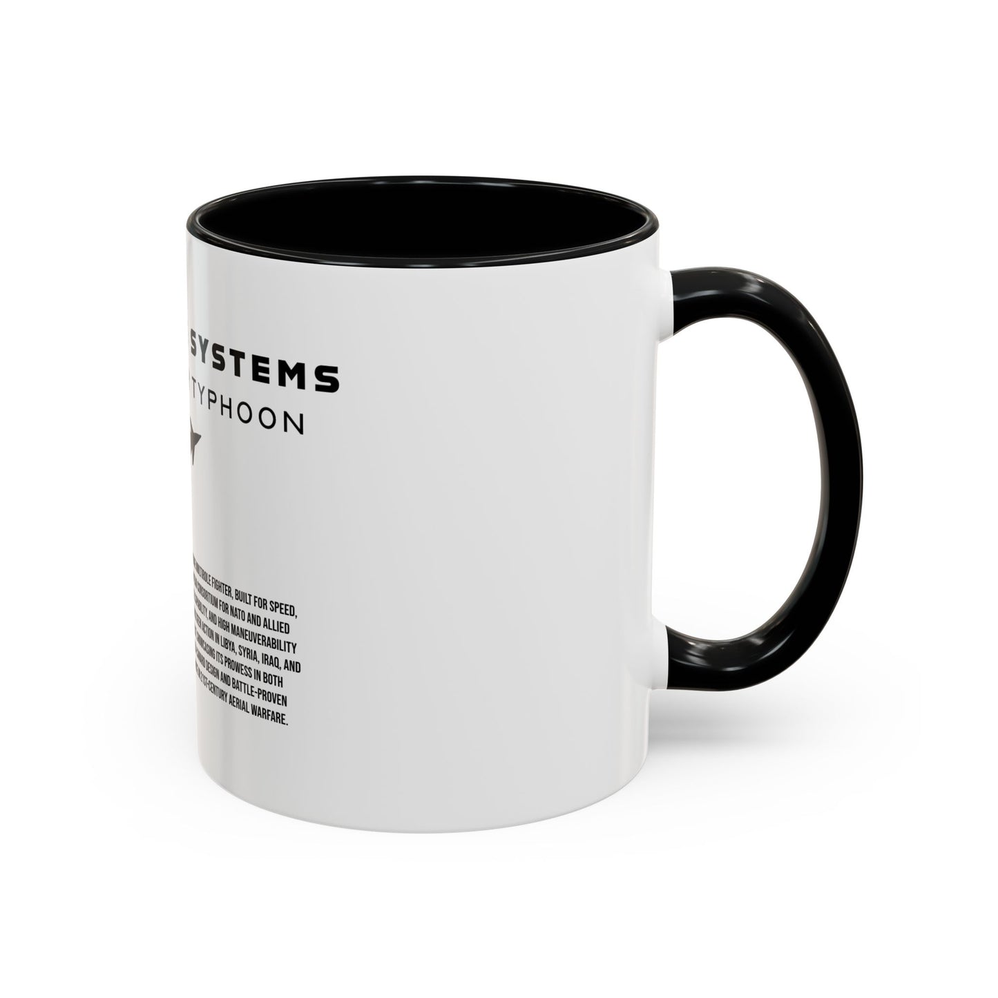 Taza de café del avión de combate Eurofighter Typhoon