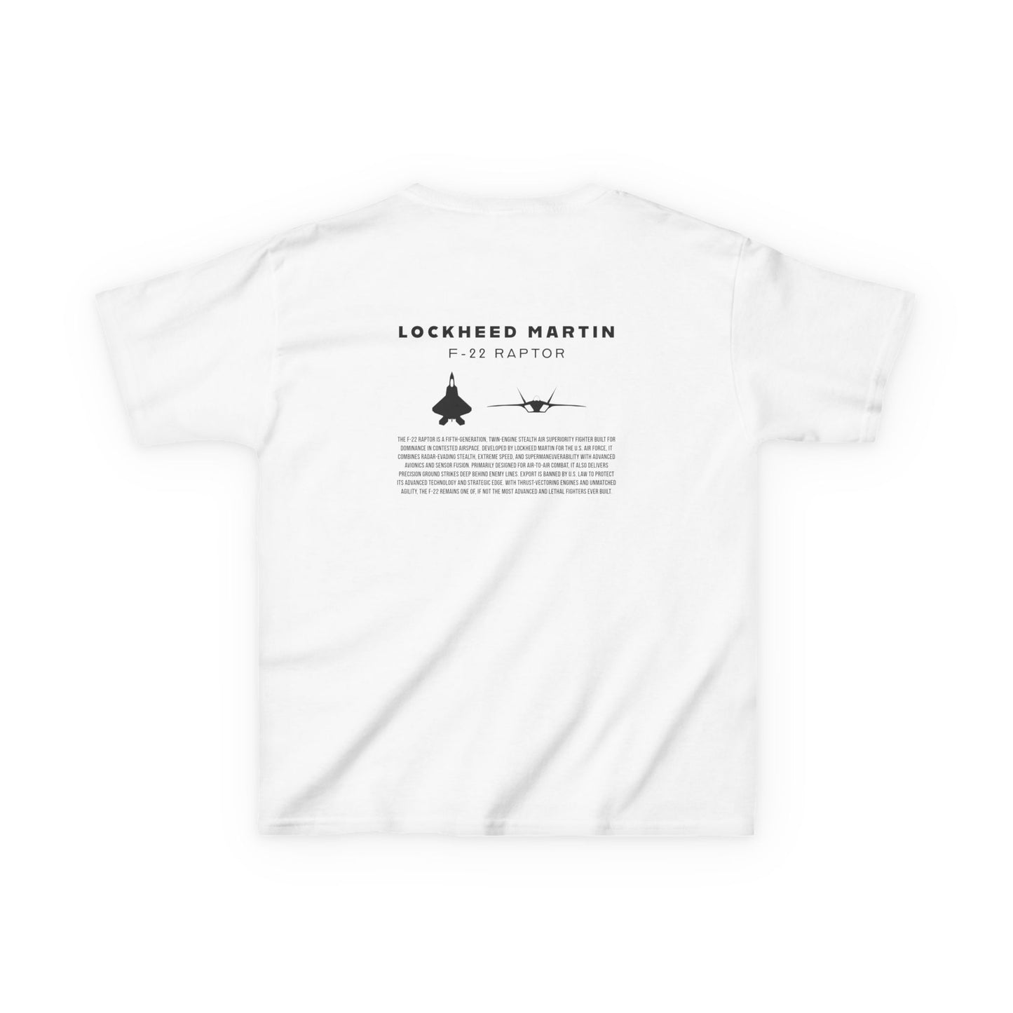 Kids F-22 Raptor Fighter Jet Unisex T-Shirt