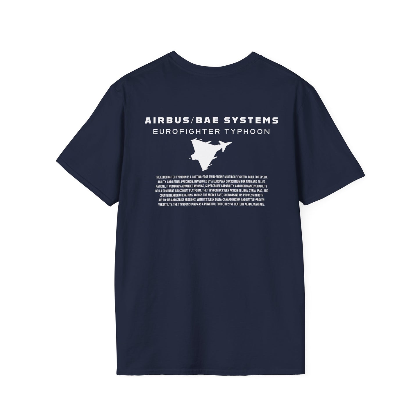 Camiseta unisex del avión de combate Eurofighter Typhoon