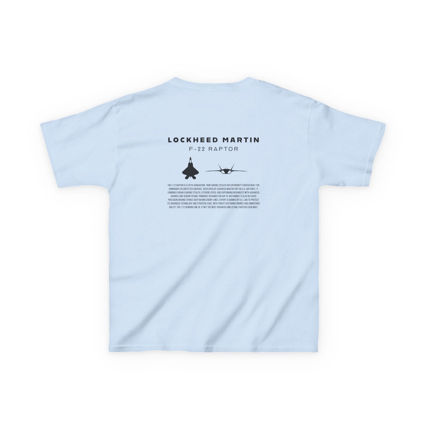 Kids F-22 Raptor Fighter Jet Unisex T-Shirt
