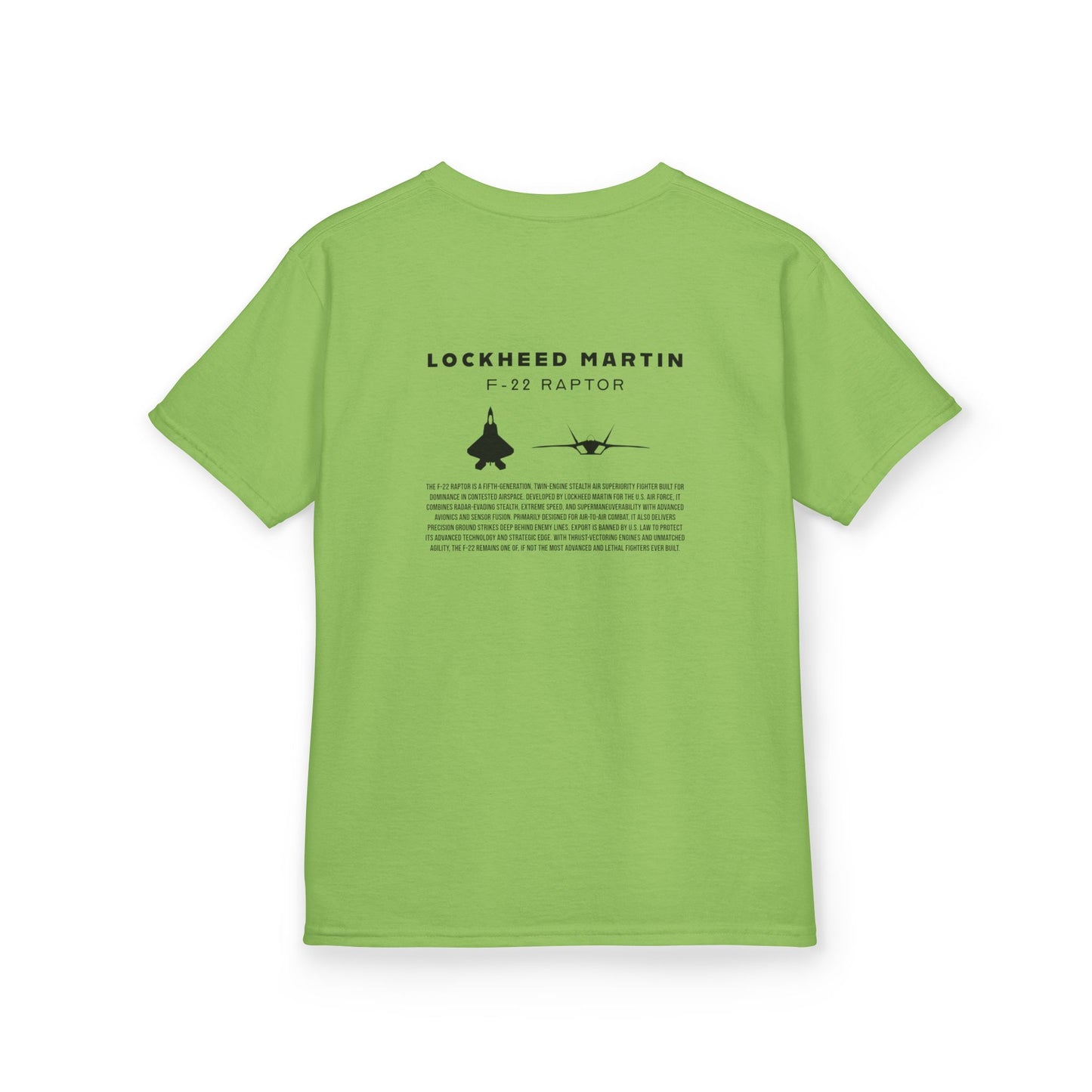 Kids F-22 Raptor Fighter Jet Unisex T-Shirt
