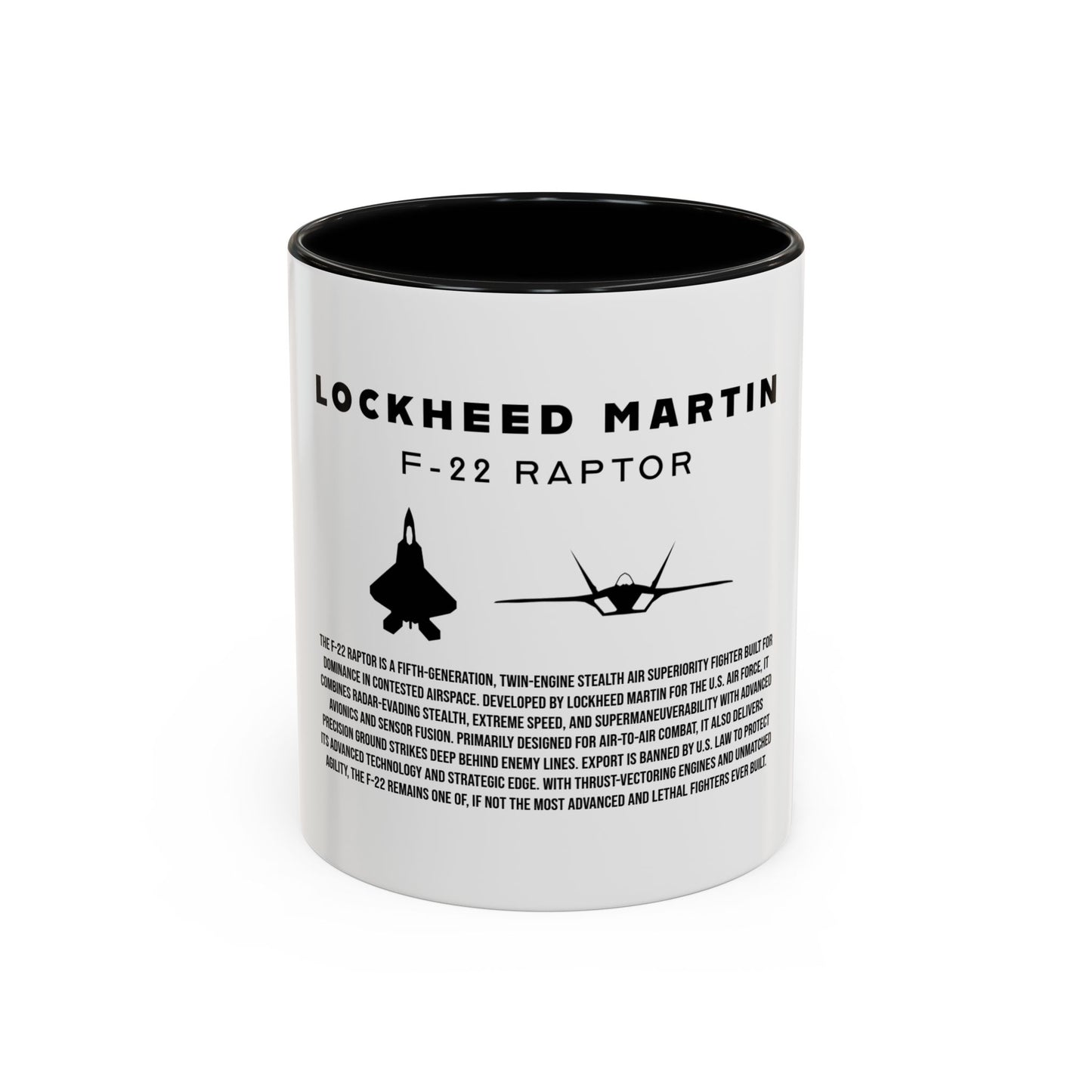 F-22 Raptor Fighter Jet Coffee Mug