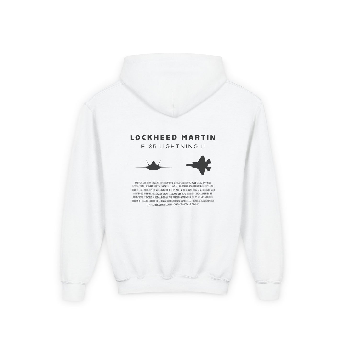 Youth F-35 Lightning II Fighter Jet Unisex Hoodie