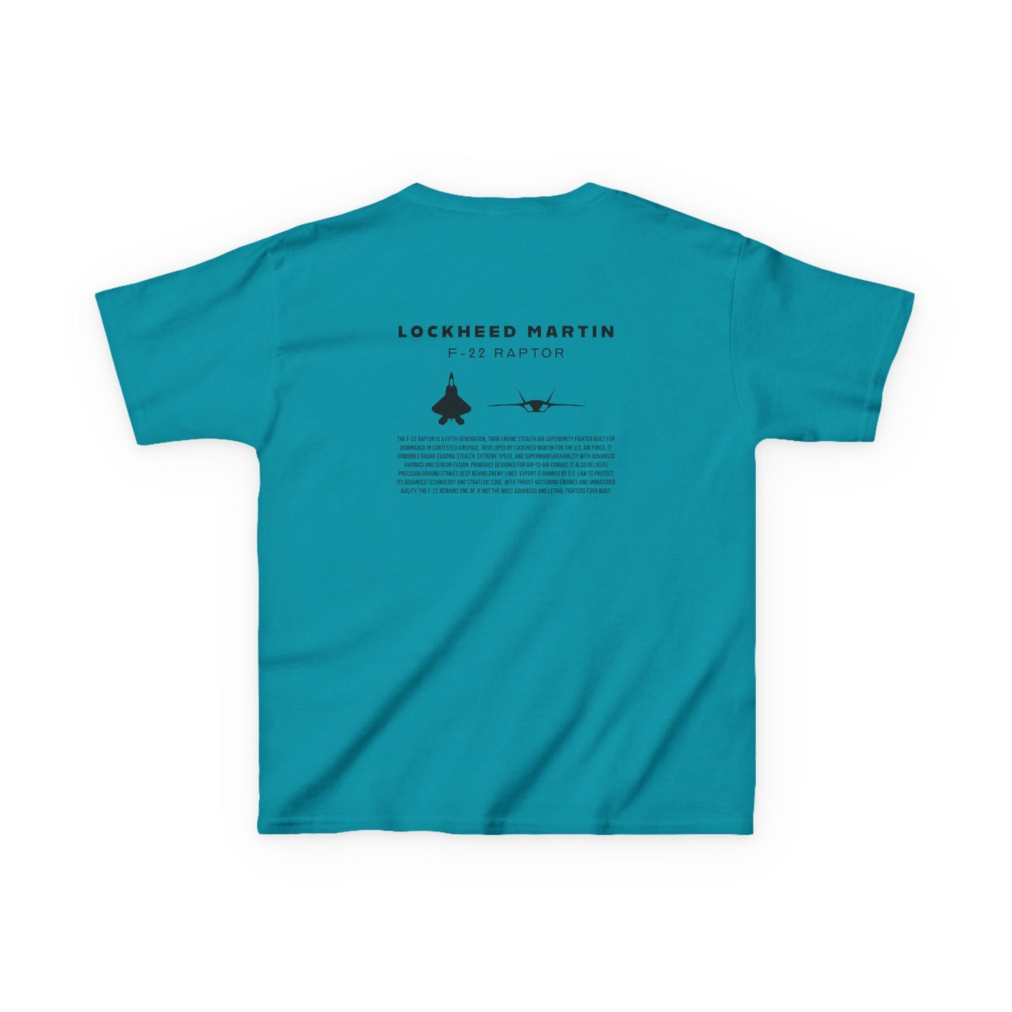Kids F-22 Raptor Fighter Jet Unisex T-Shirt
