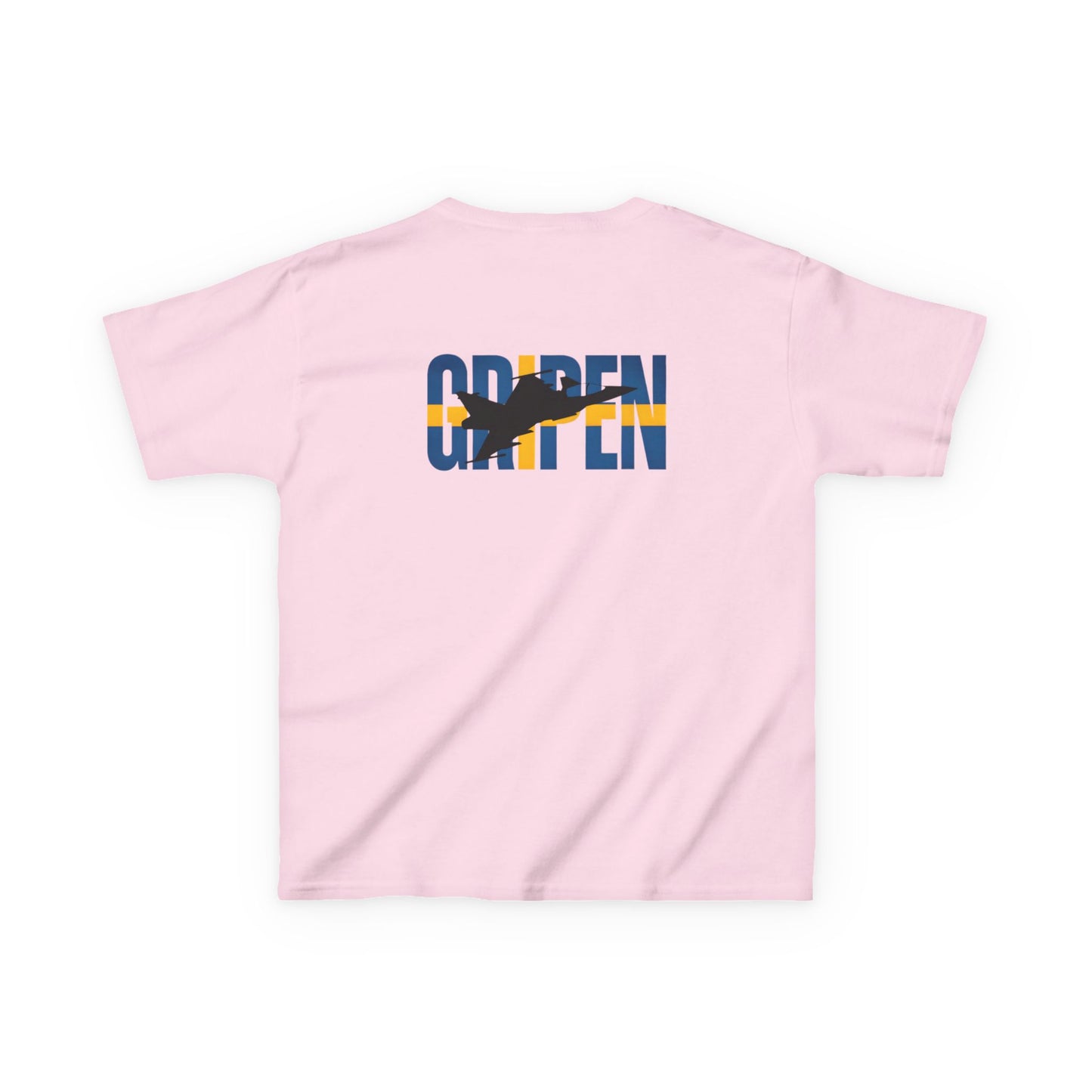 Camiseta unisex para niños del avión de combate Gripen JAS-39