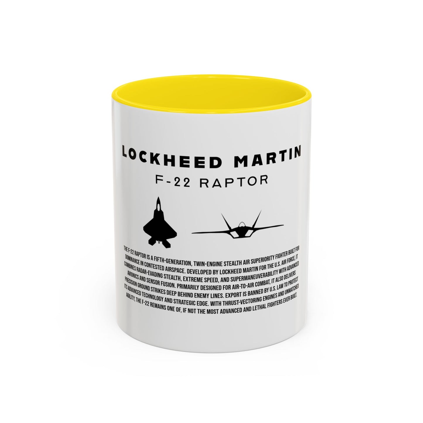 F-22 Raptor Fighter Jet Coffee Mug
