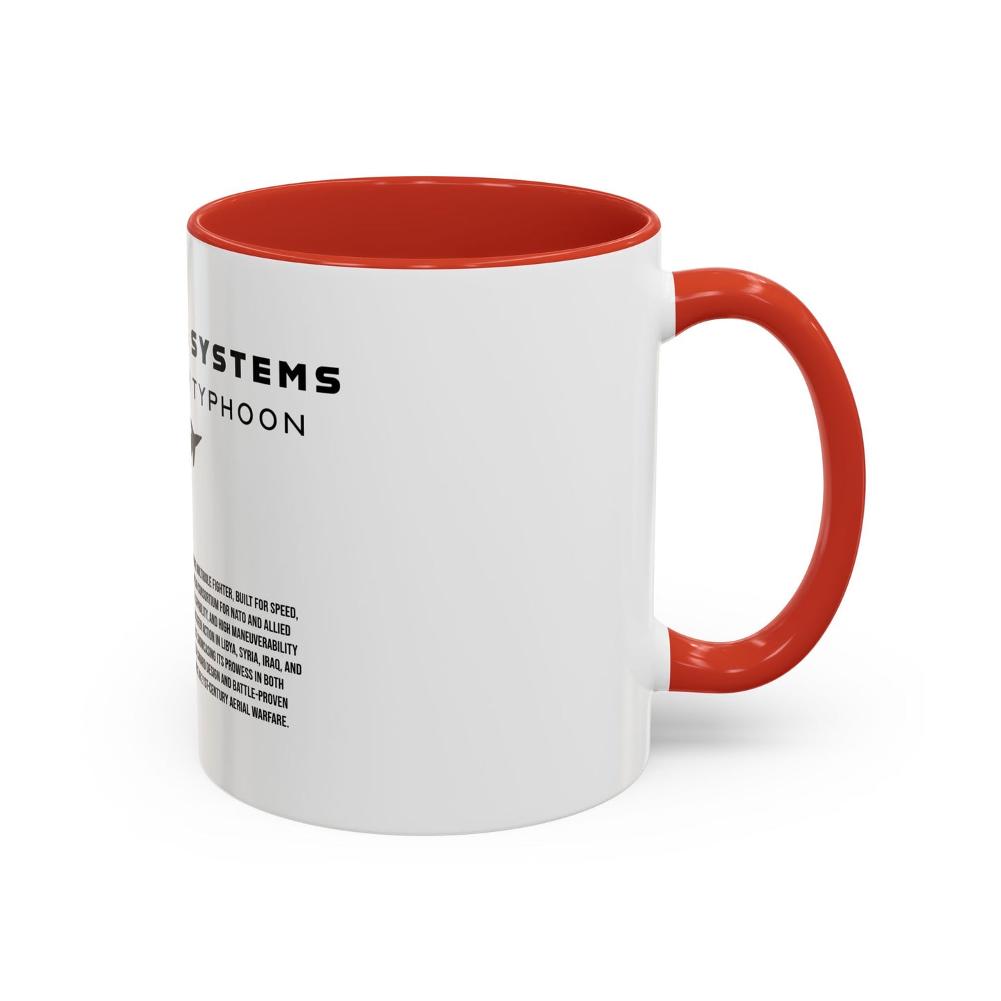 Taza de café del avión de combate Eurofighter Typhoon