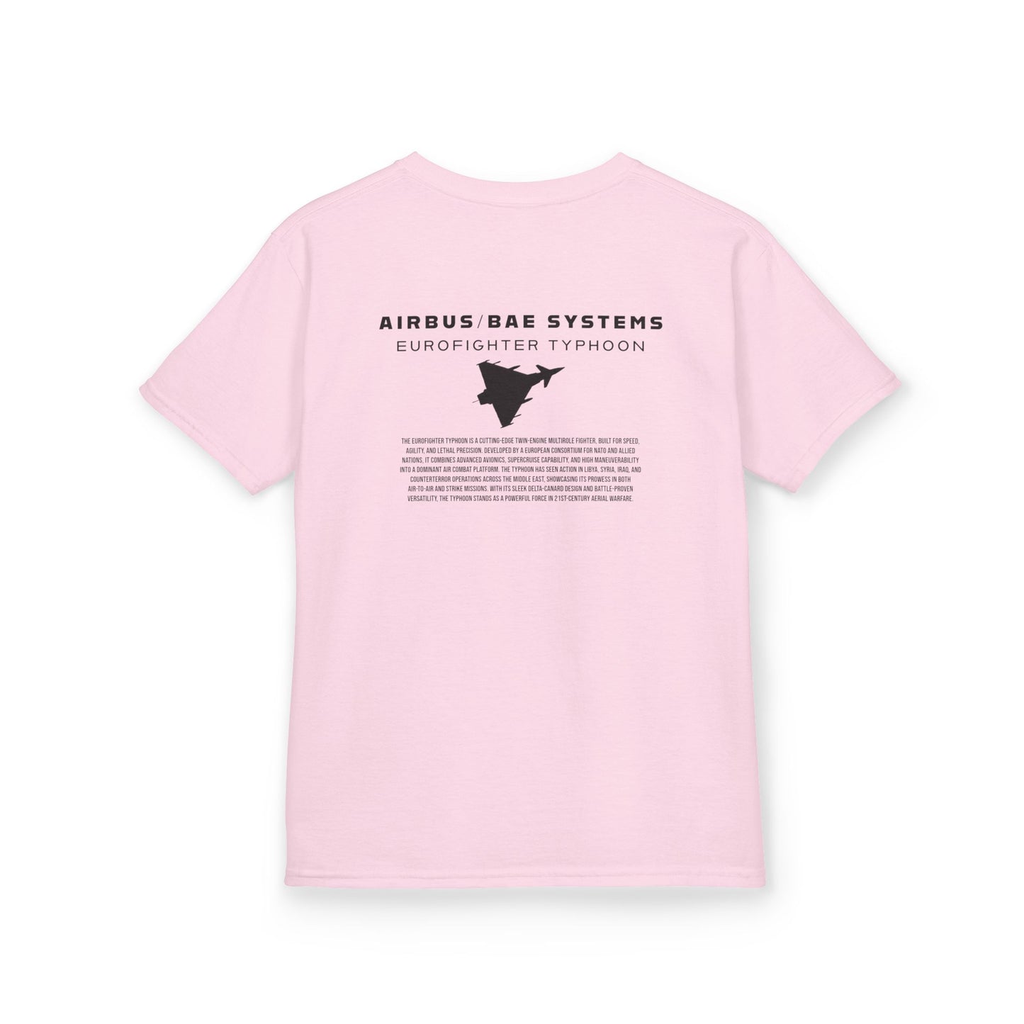 Camiseta unisex infantil del avión de combate Eurofighter Typhoon