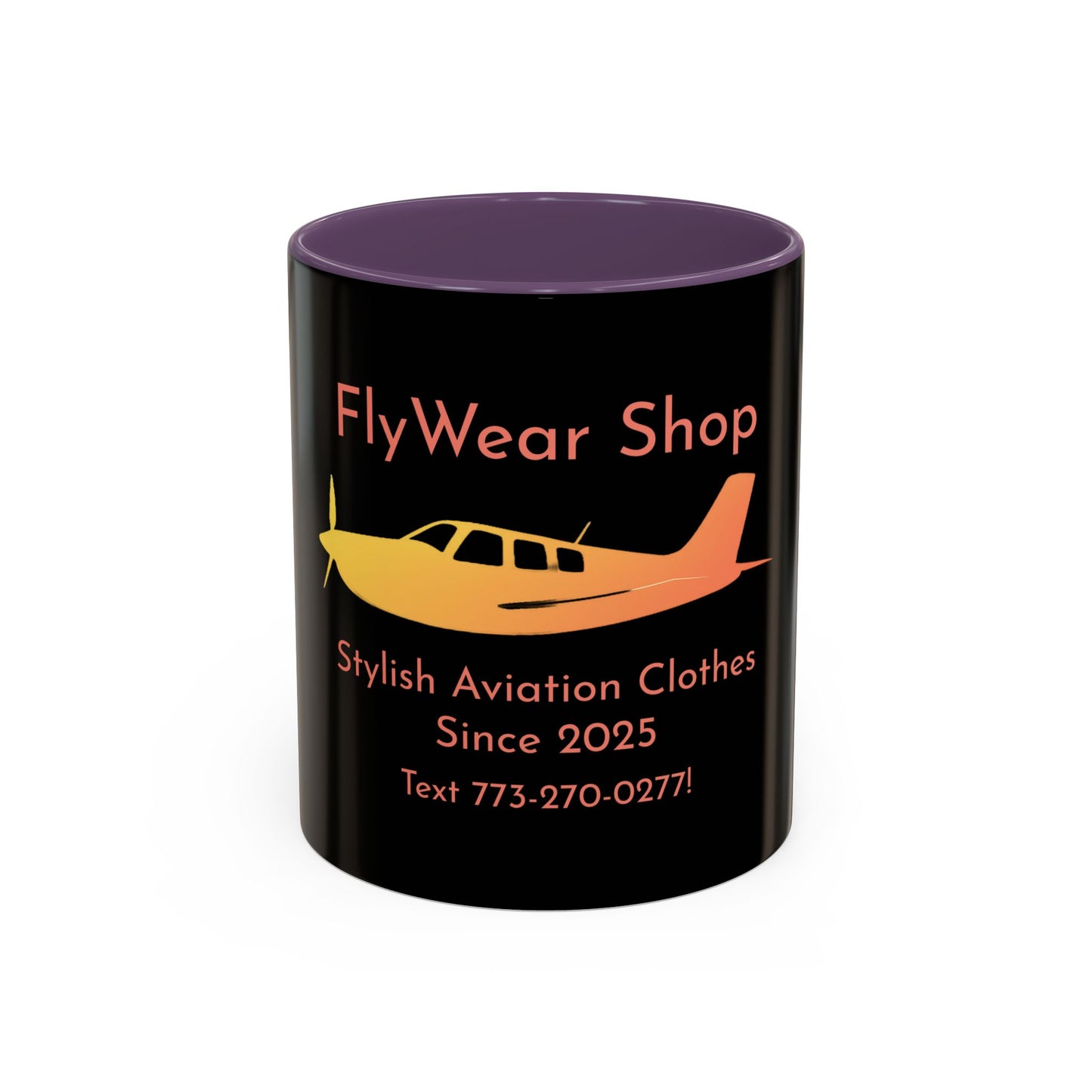 FlyWear Shop Logo Black Mug
