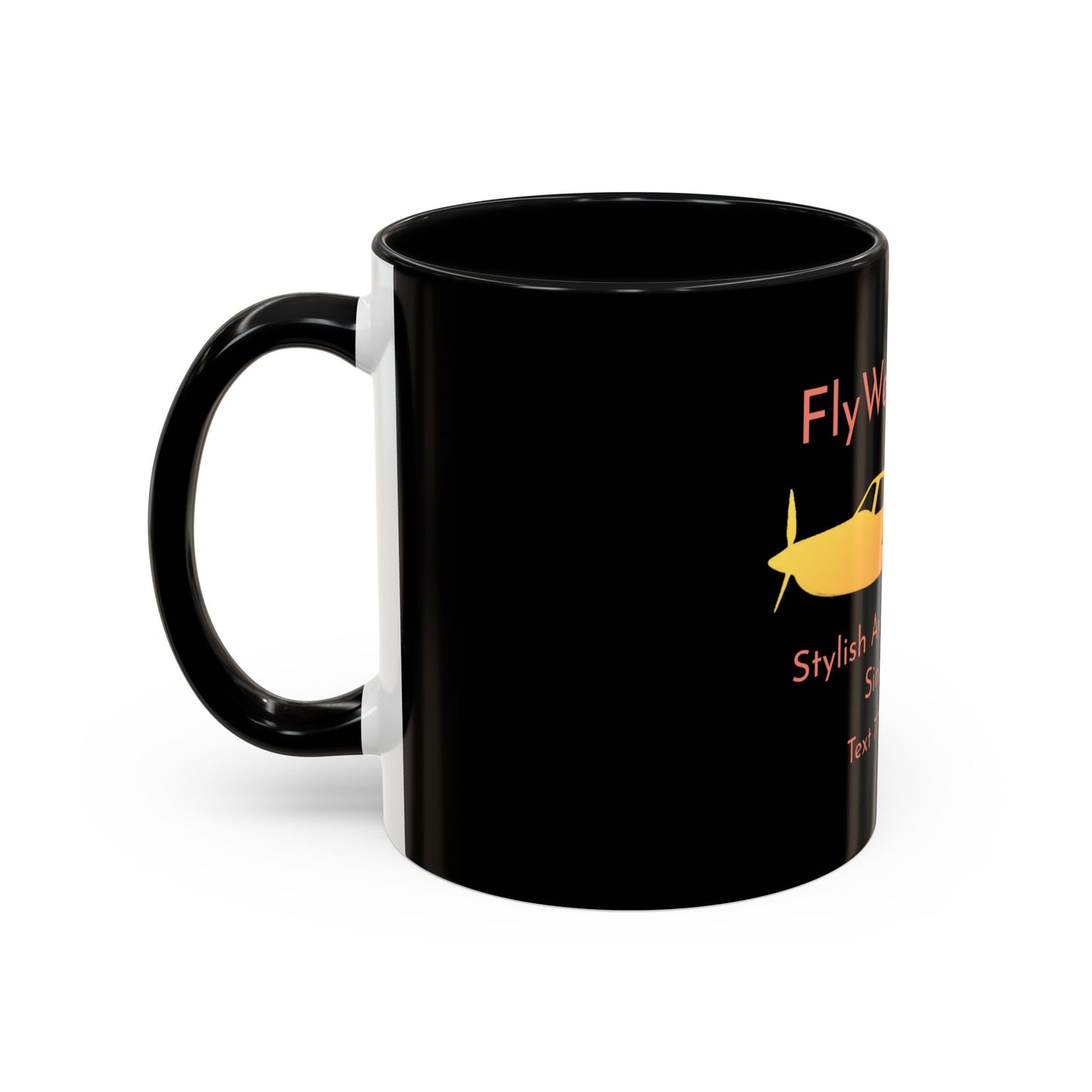 FlyWear Shop Logo Black Mug
