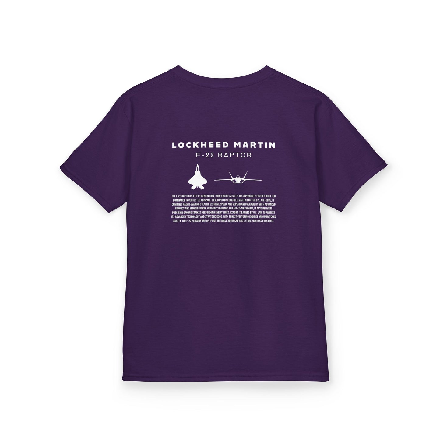 Kids F-22 Raptor Fighter Jet Unisex T-Shirt