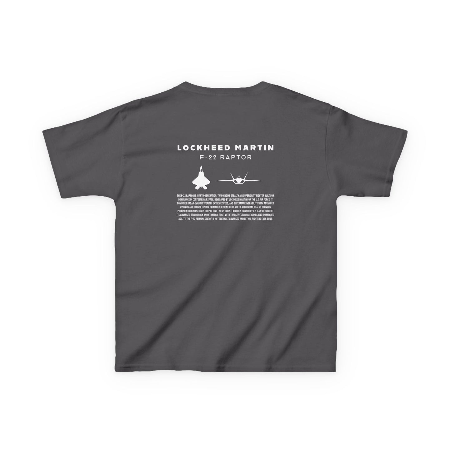 Kids F-22 Raptor Fighter Jet Unisex T-Shirt
