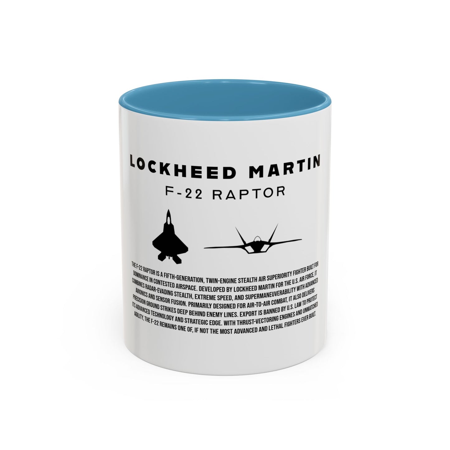 F-22 Raptor Fighter Jet Coffee Mug