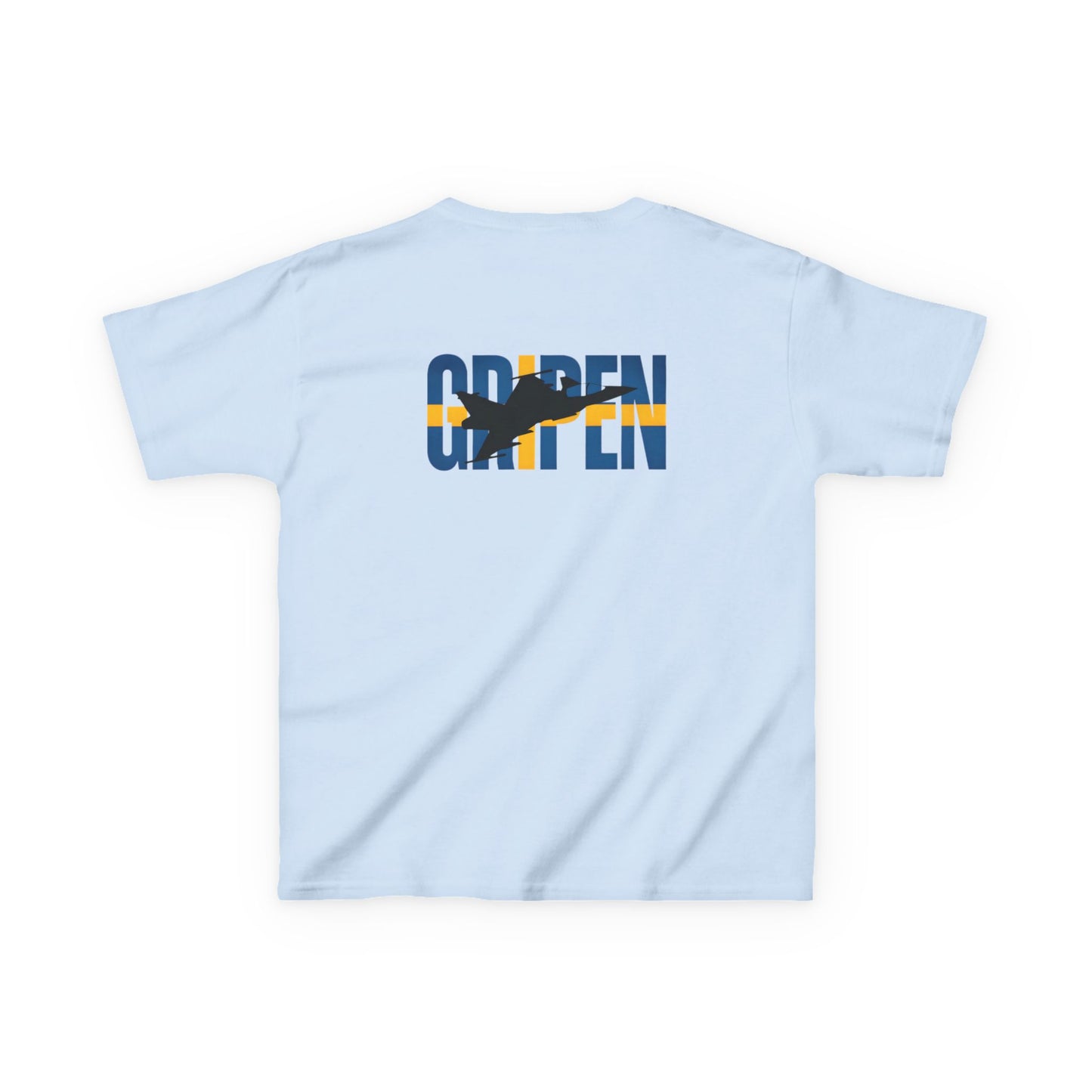 Camiseta unisex para niños del avión de combate Gripen JAS-39