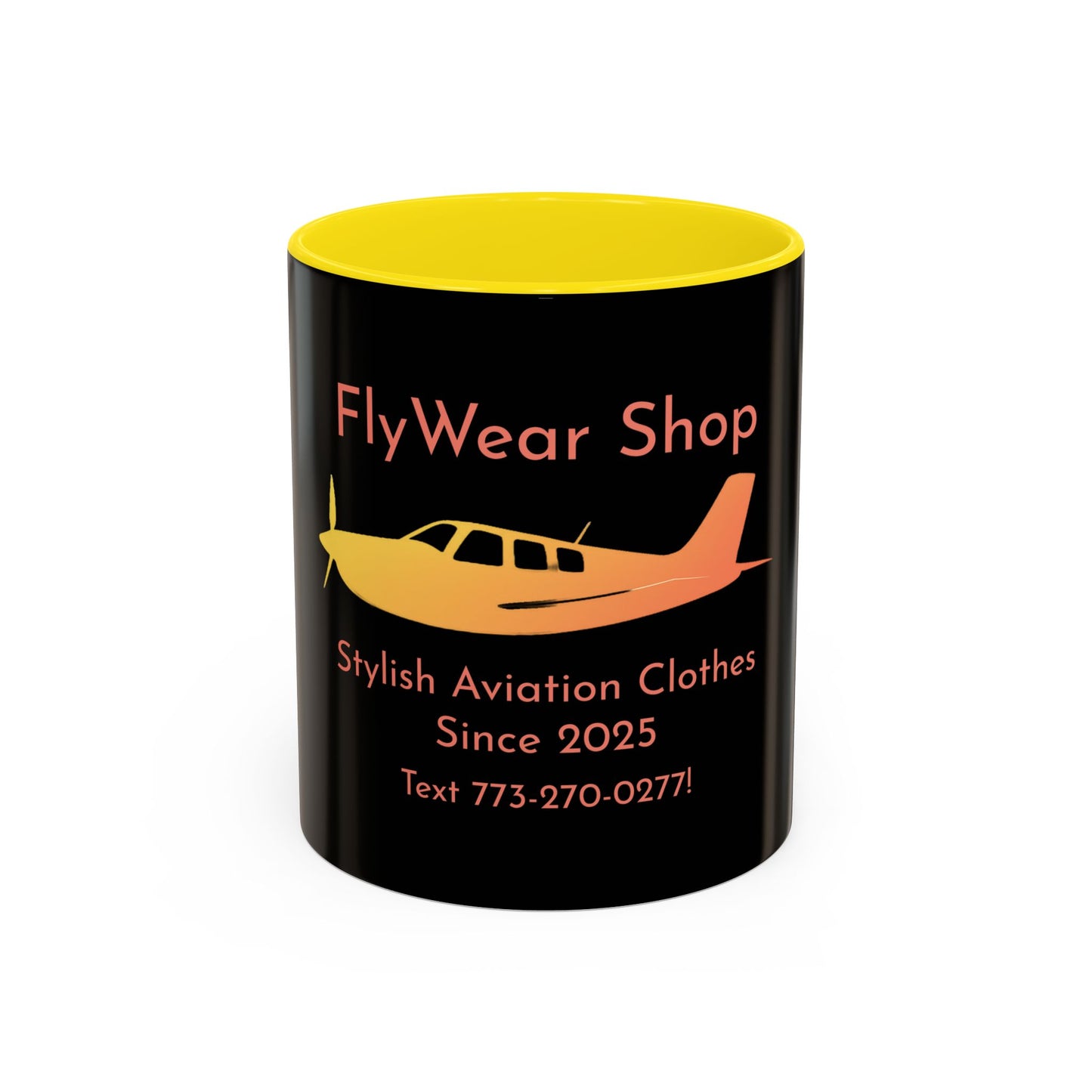 FlyWear Shop Logo Black Mug
