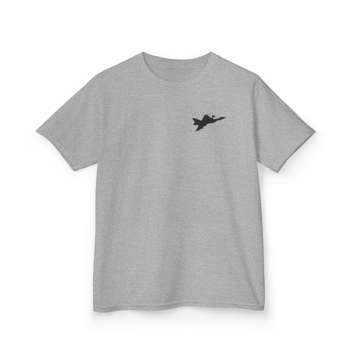 Camiseta unisex para niños del avión de combate Gripen JAS-39