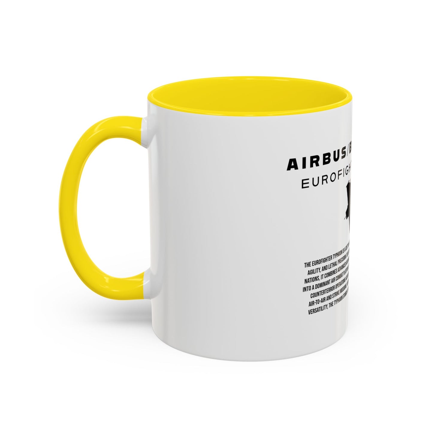 Taza de café del avión de combate Eurofighter Typhoon