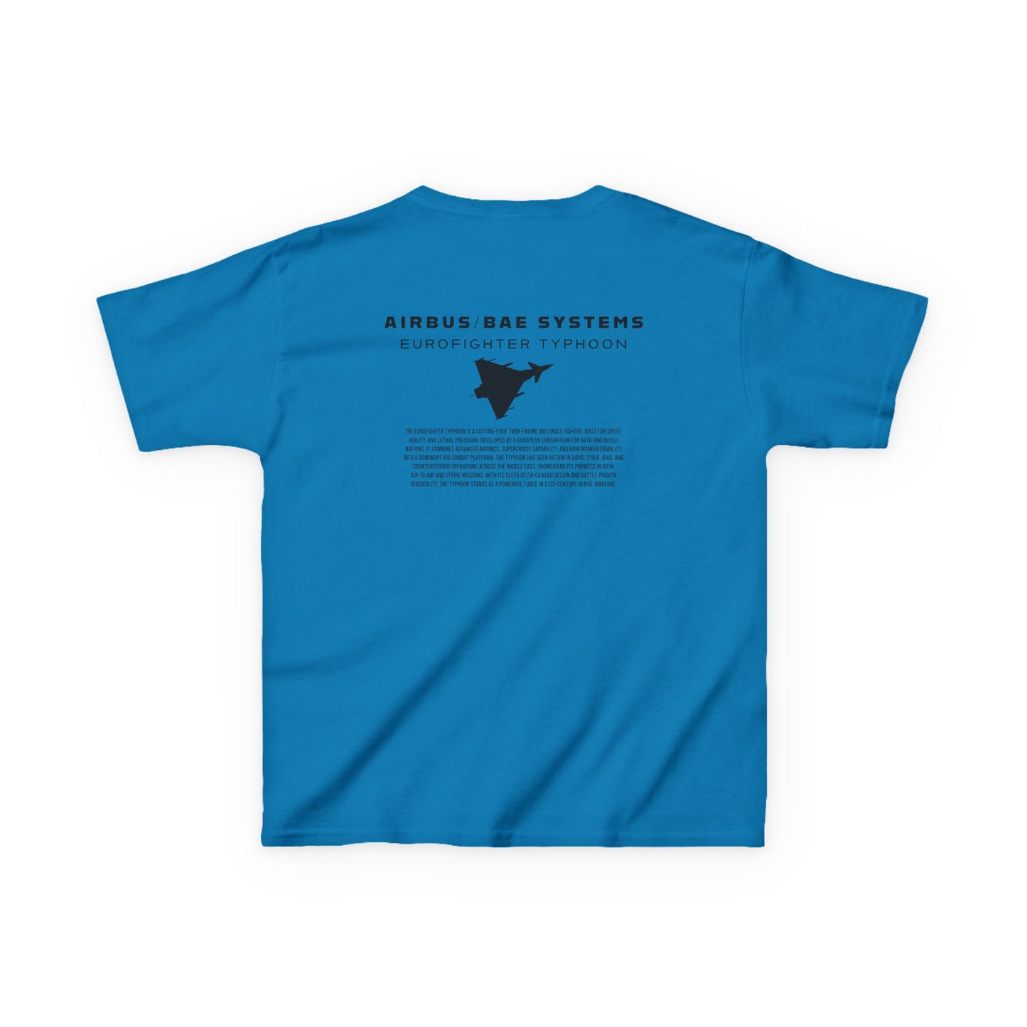 Camiseta unisex infantil del avión de combate Eurofighter Typhoon
