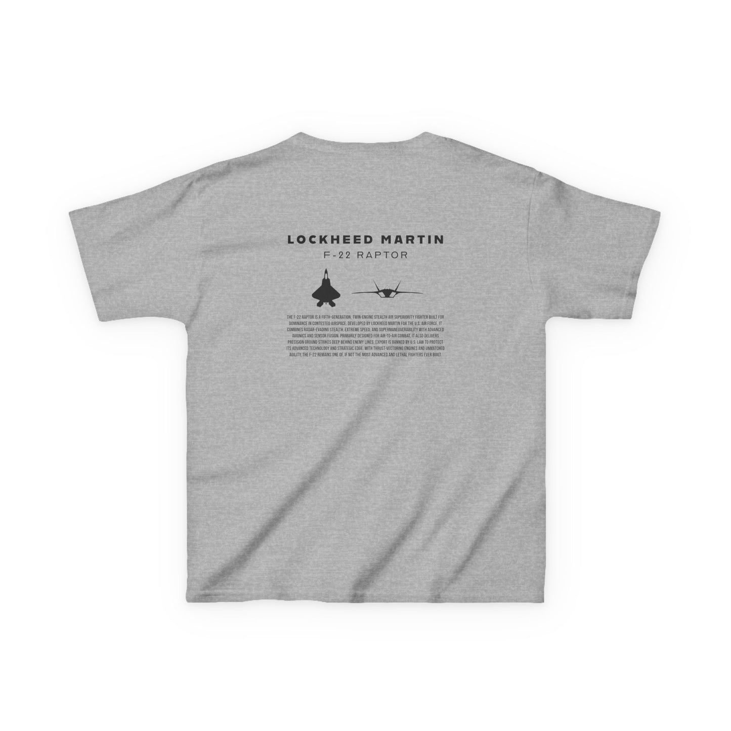 Kids F-22 Raptor Fighter Jet Unisex T-Shirt