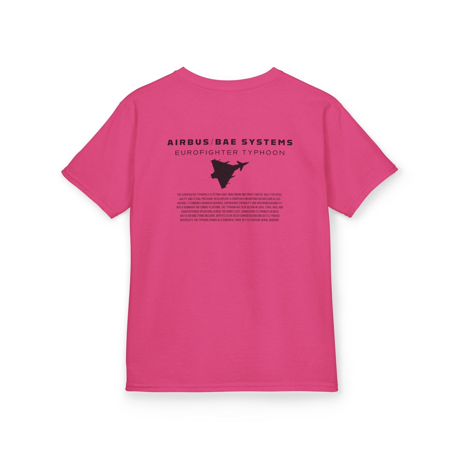 Camiseta unisex infantil del avión de combate Eurofighter Typhoon