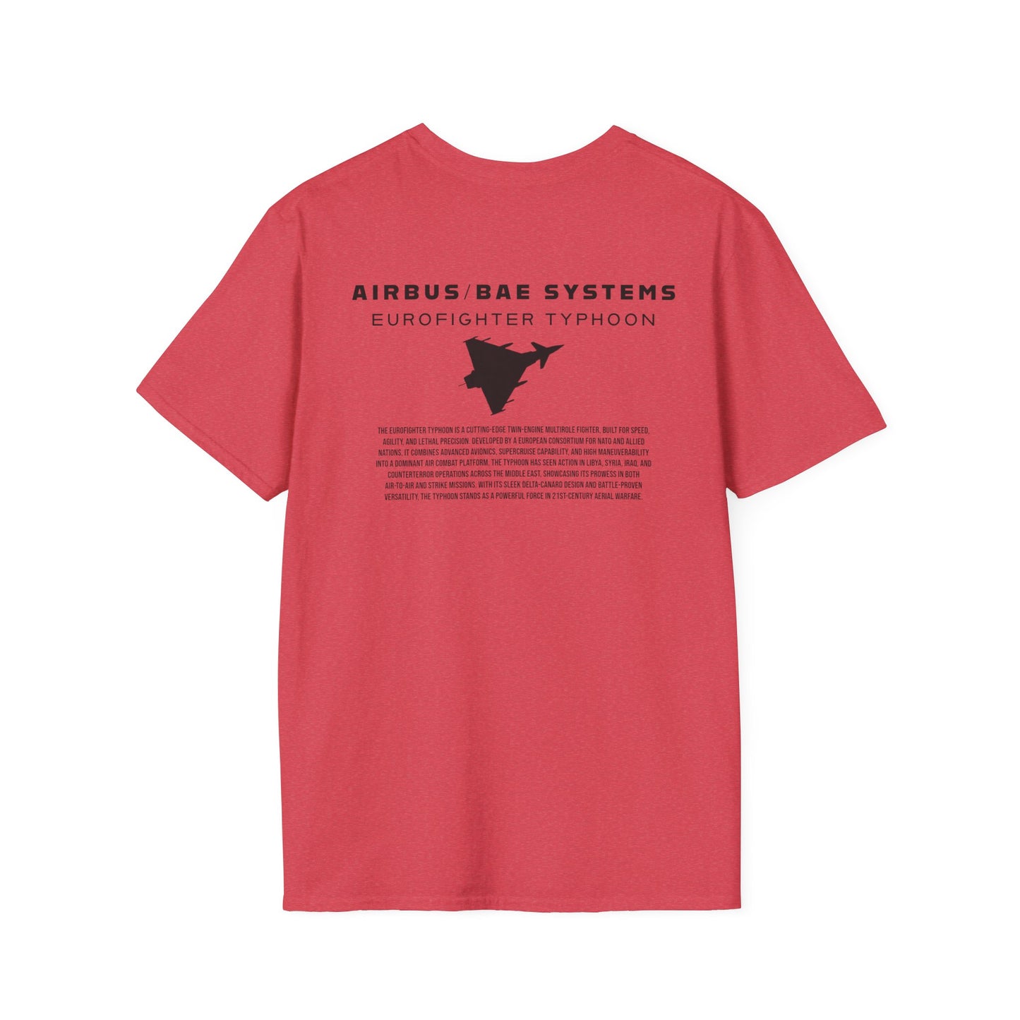 Camiseta unisex del avión de combate Eurofighter Typhoon