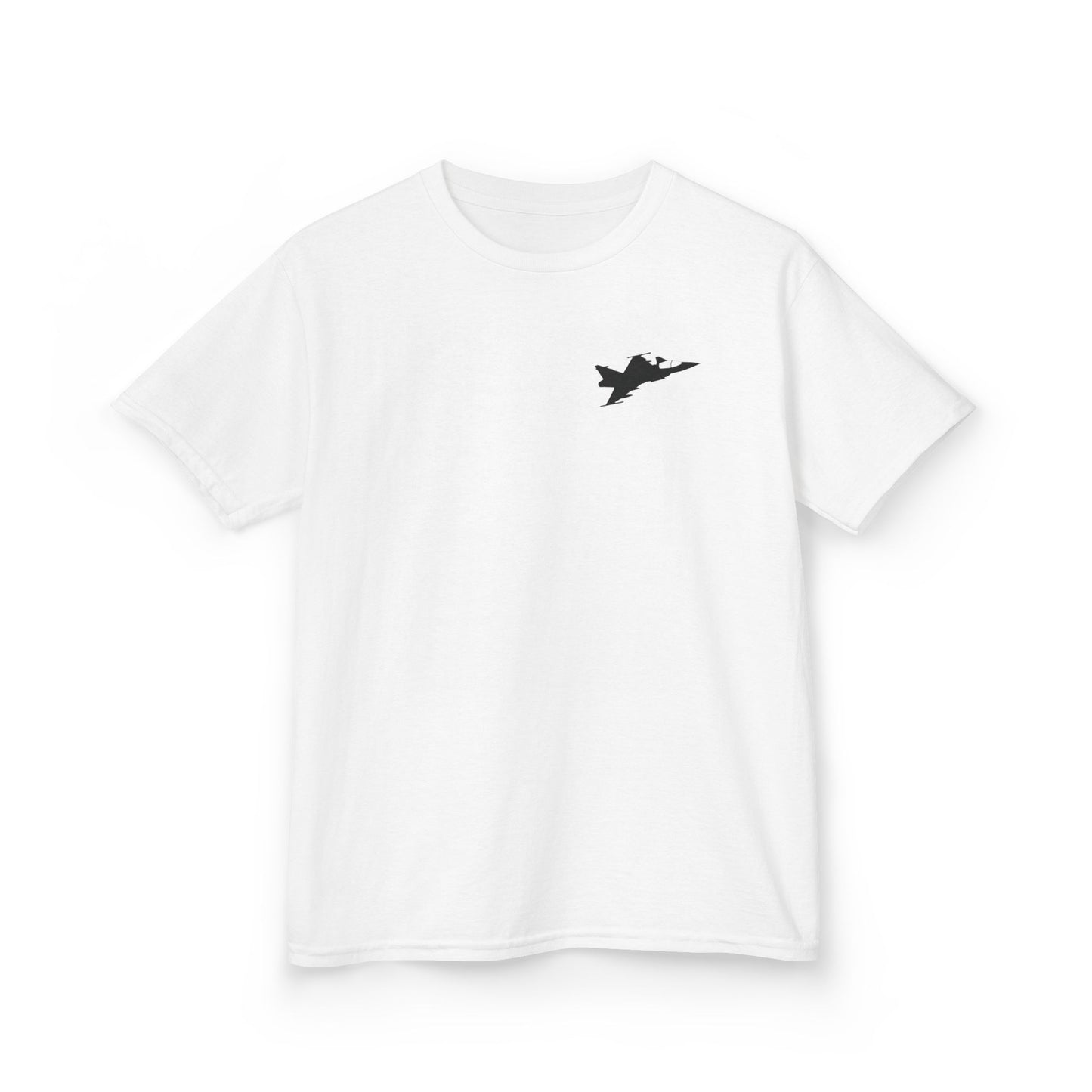 Camiseta unisex para niños del avión de combate Gripen JAS-39