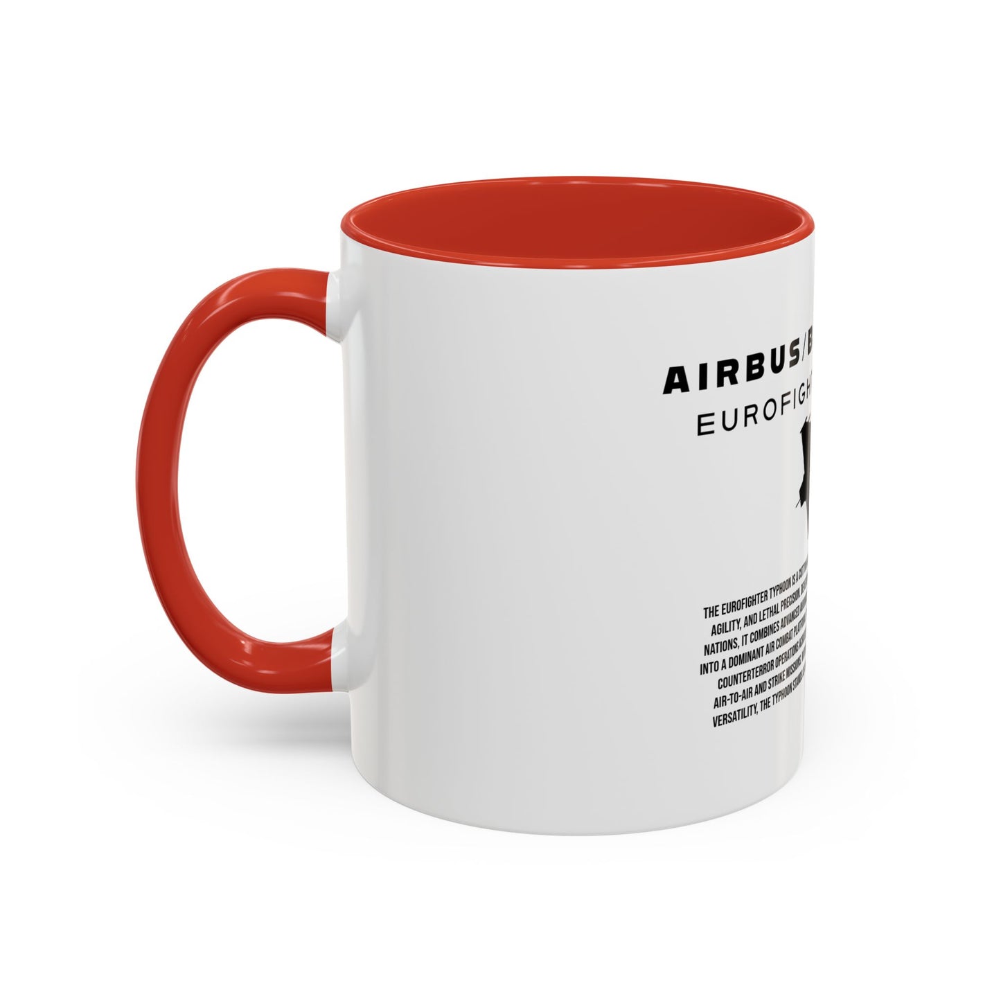 Taza de café del avión de combate Eurofighter Typhoon