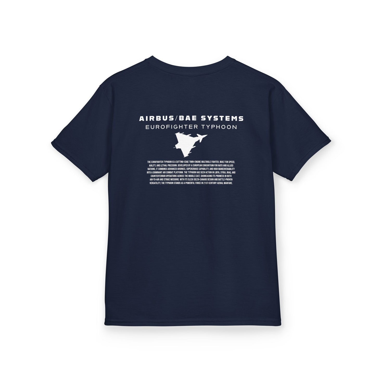 Camiseta unisex infantil del avión de combate Eurofighter Typhoon