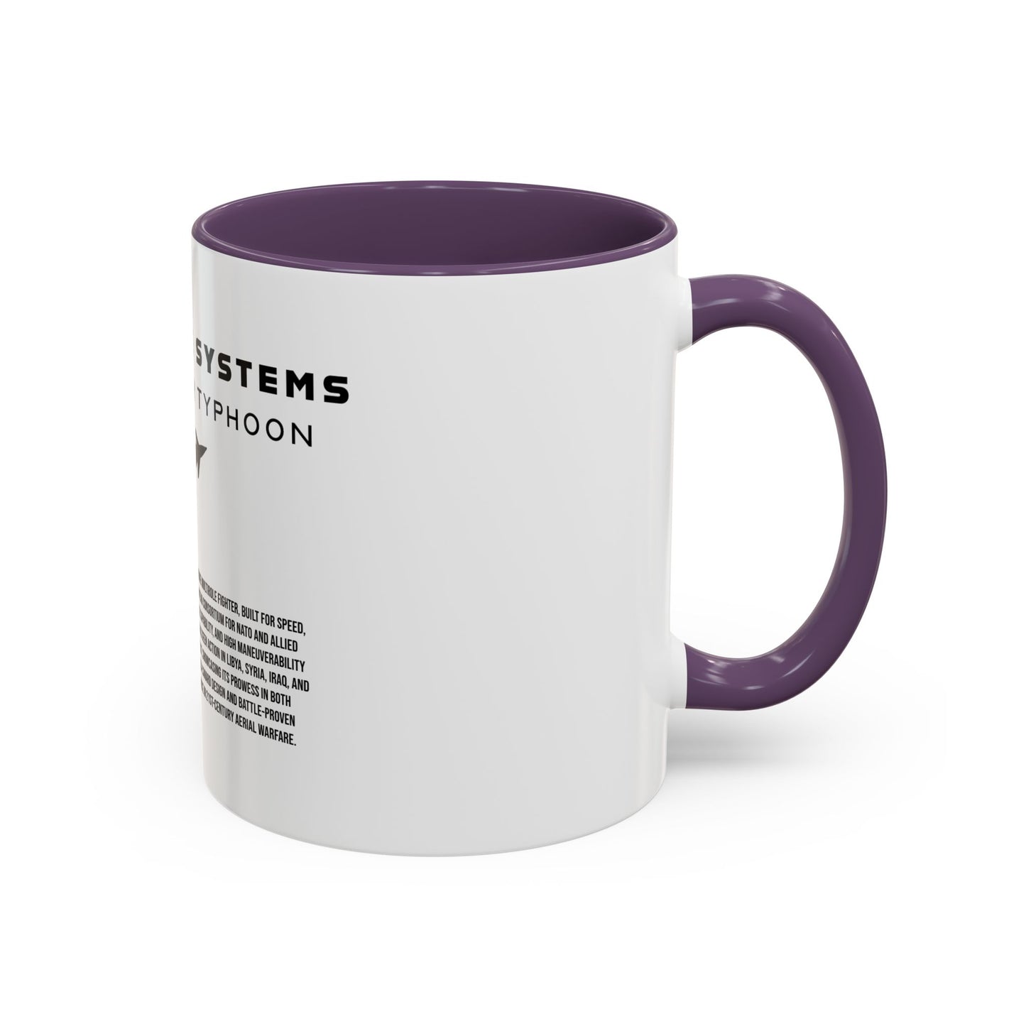 Taza de café del avión de combate Eurofighter Typhoon