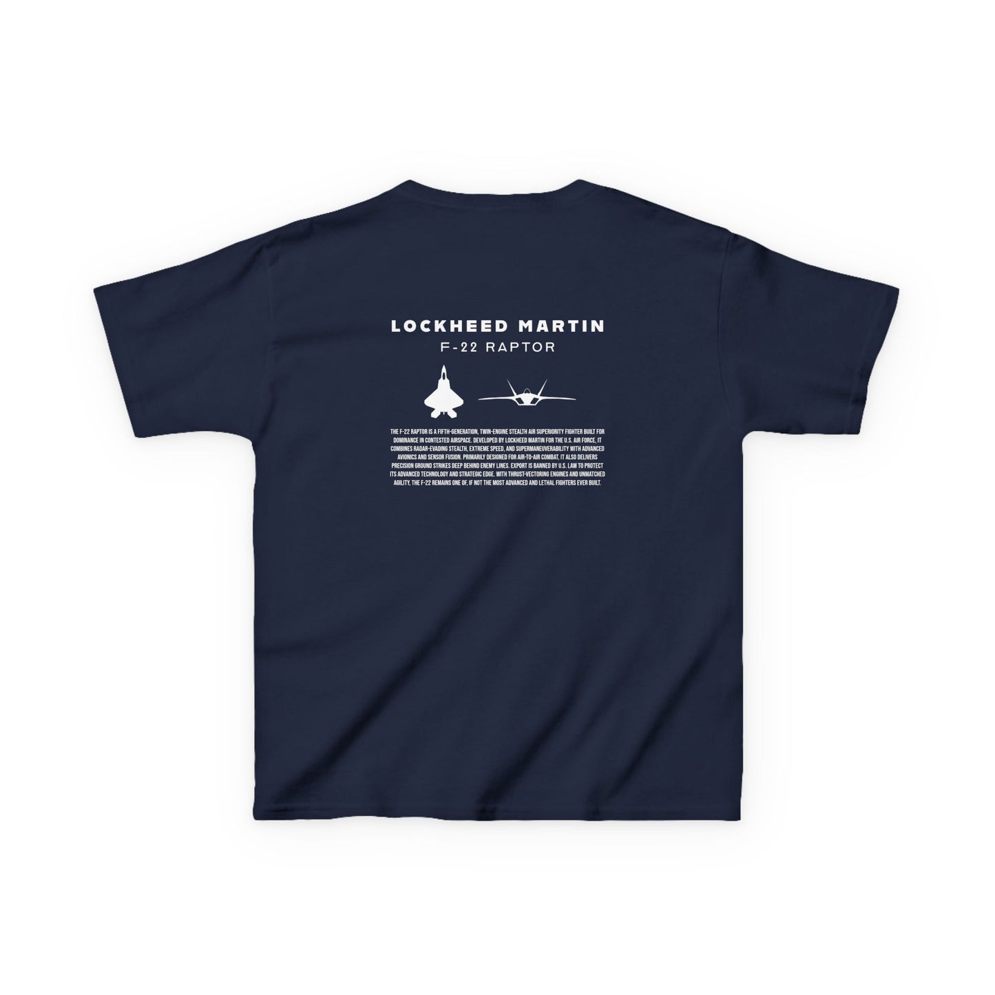 Kids F-22 Raptor Fighter Jet Unisex T-Shirt
