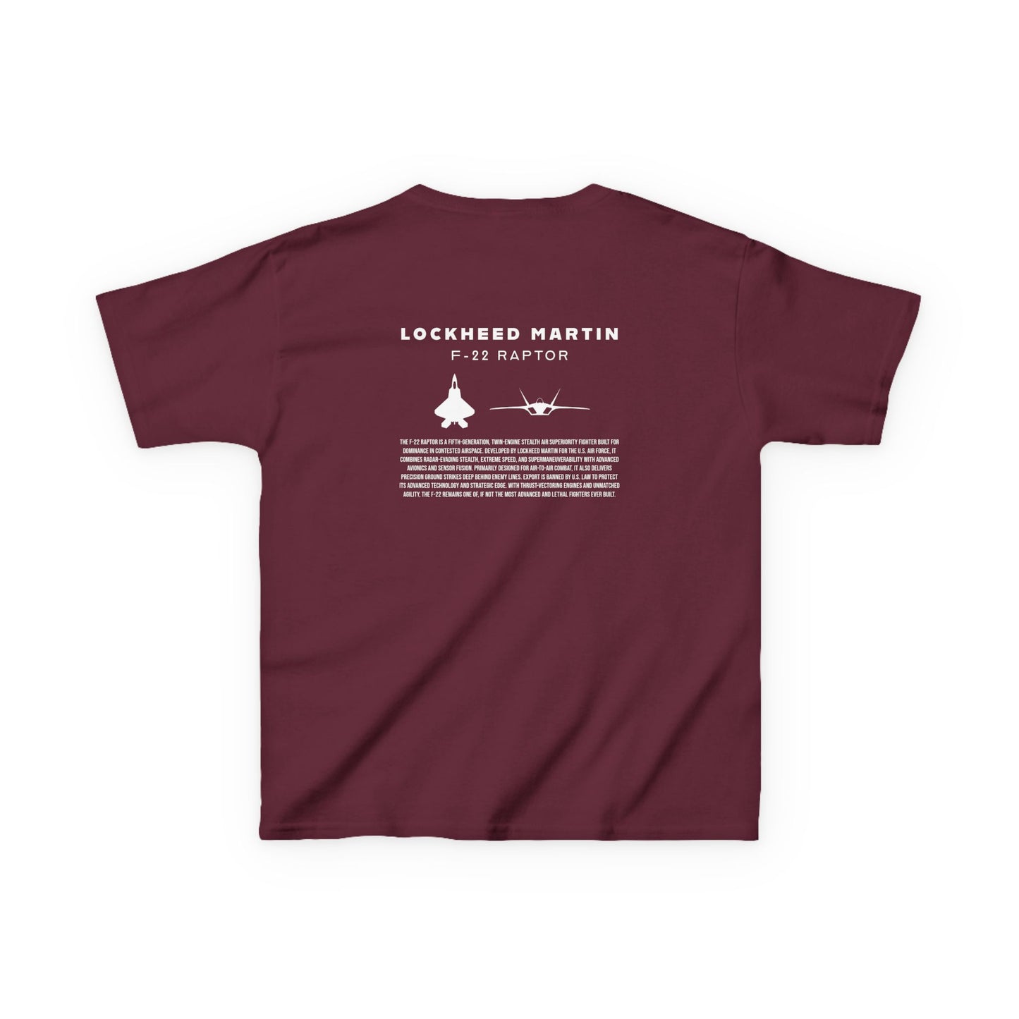 Kids F-22 Raptor Fighter Jet Unisex T-Shirt