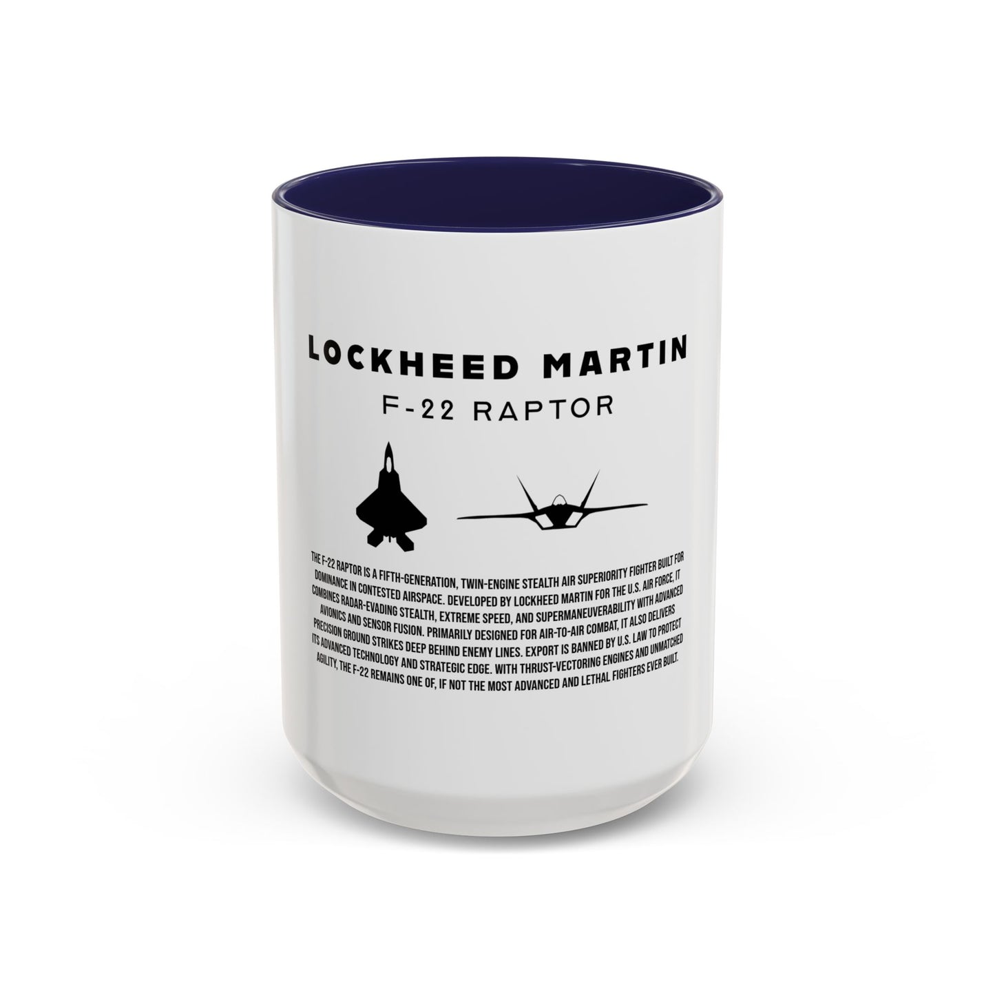F-22 Raptor Fighter Jet Coffee Mug
