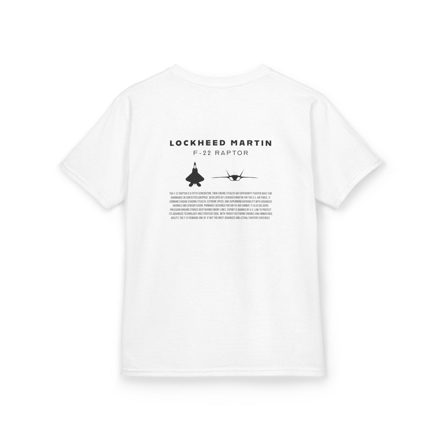 Kids F-22 Raptor Fighter Jet Unisex T-Shirt