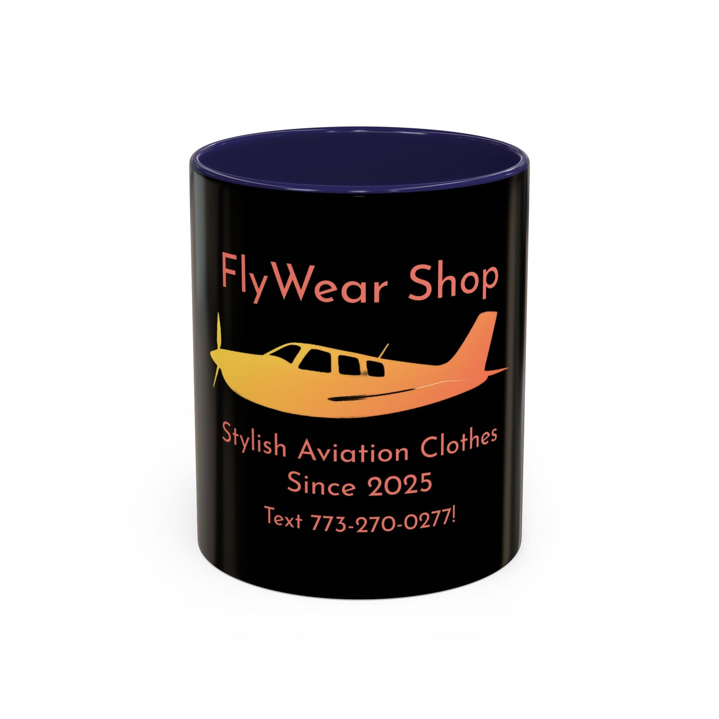 FlyWear Shop Logo Black Mug