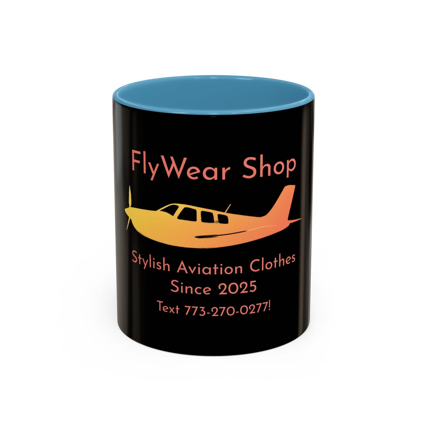 FlyWear Shop Logo Black Mug