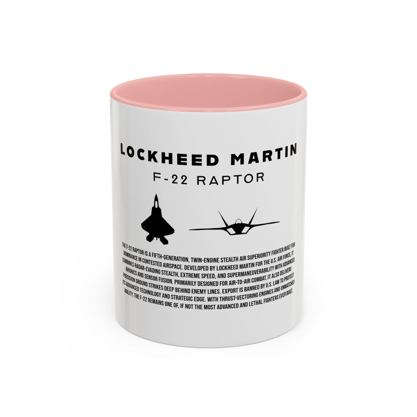 F-22 Raptor Fighter Jet Coffee Mug