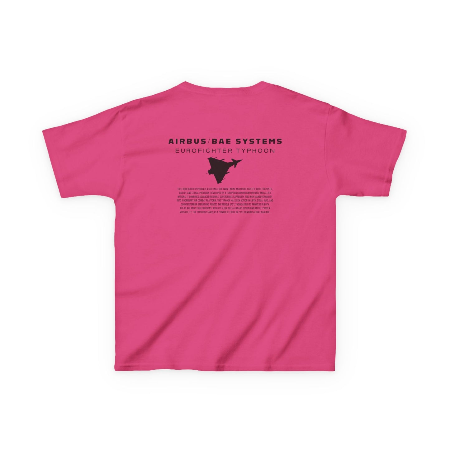 Camiseta unisex infantil del avión de combate Eurofighter Typhoon