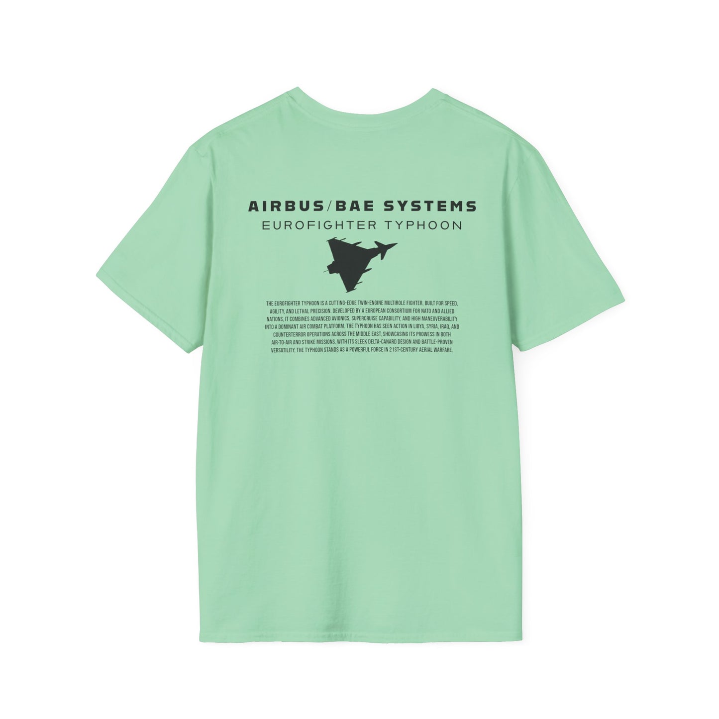 Camiseta unisex del avión de combate Eurofighter Typhoon