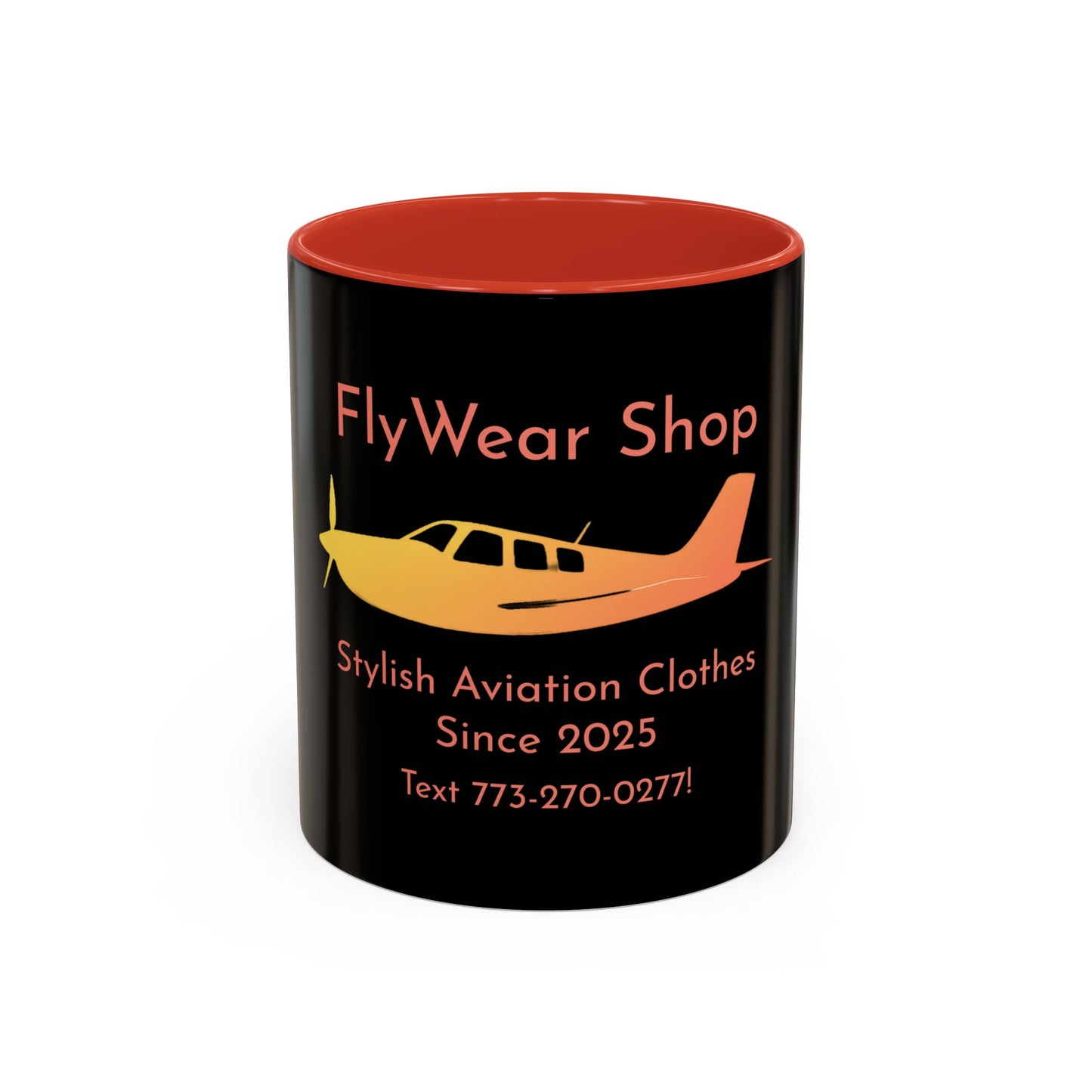 FlyWear Shop Logo Black Mug