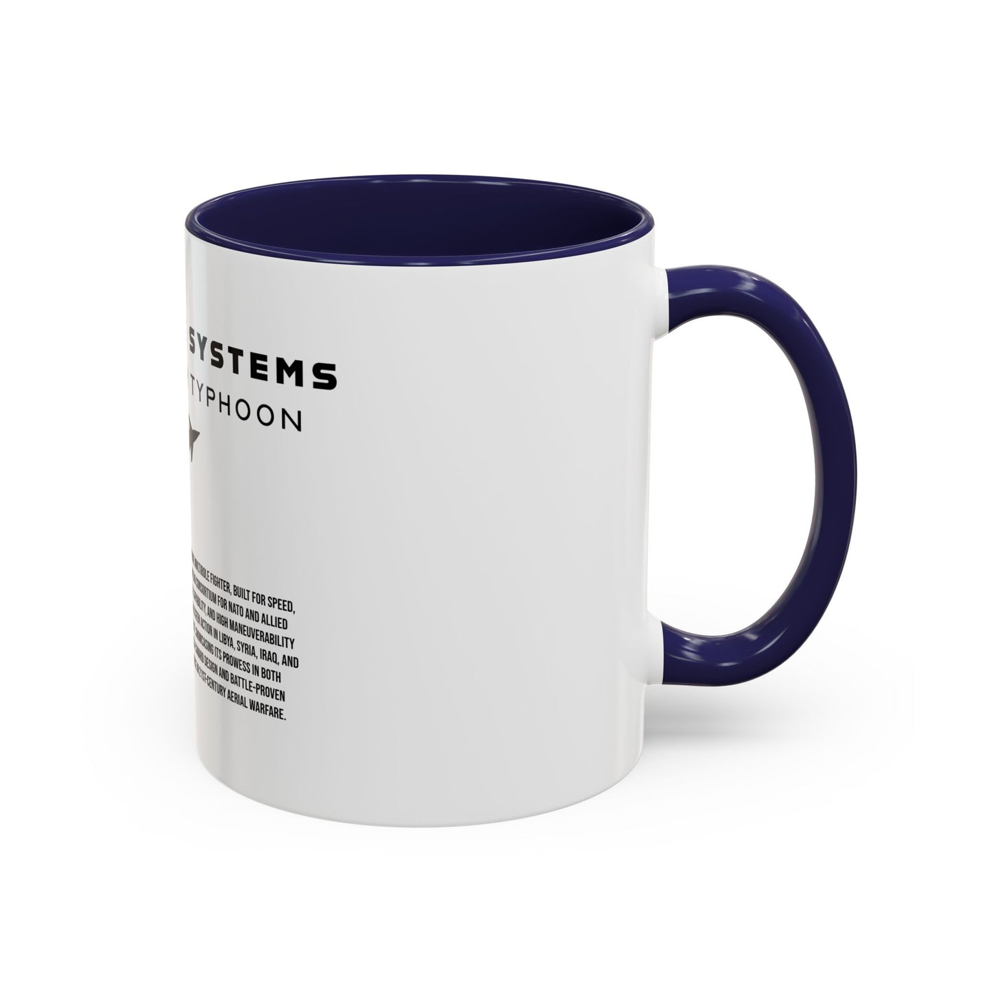 Taza de café del avión de combate Eurofighter Typhoon