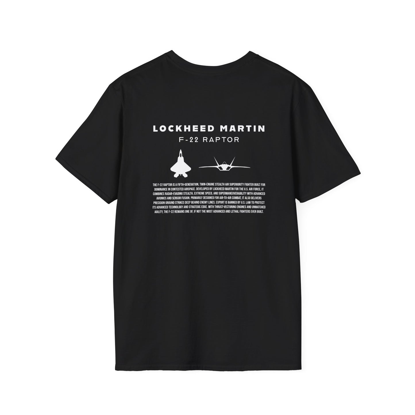 Camiseta unisex del avión de combate F-22 Raptor