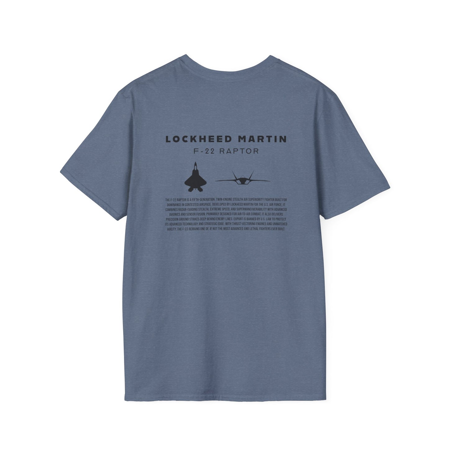 Camiseta unisex del avión de combate F-22 Raptor