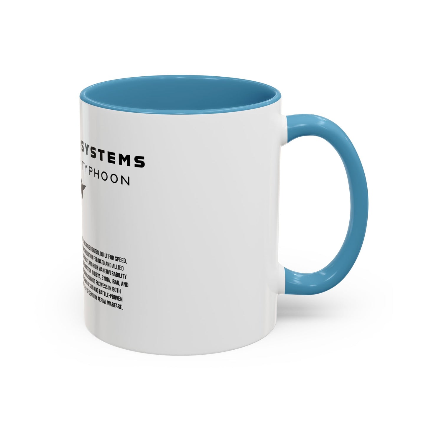 Taza de café del avión de combate Eurofighter Typhoon