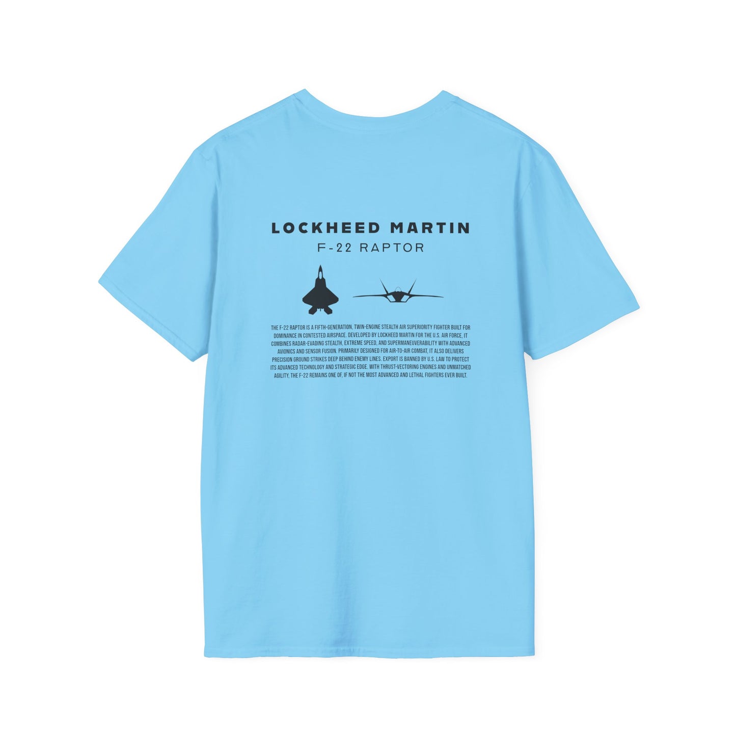 Camiseta unisex del avión de combate F-22 Raptor