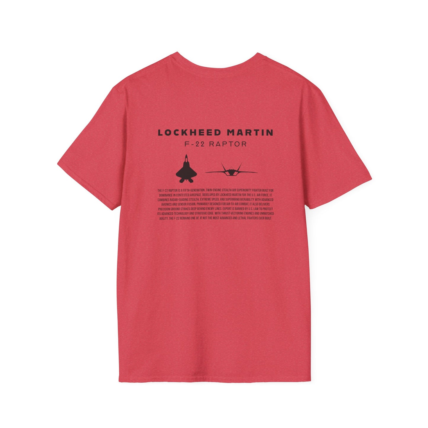 Camiseta unisex del avión de combate F-22 Raptor