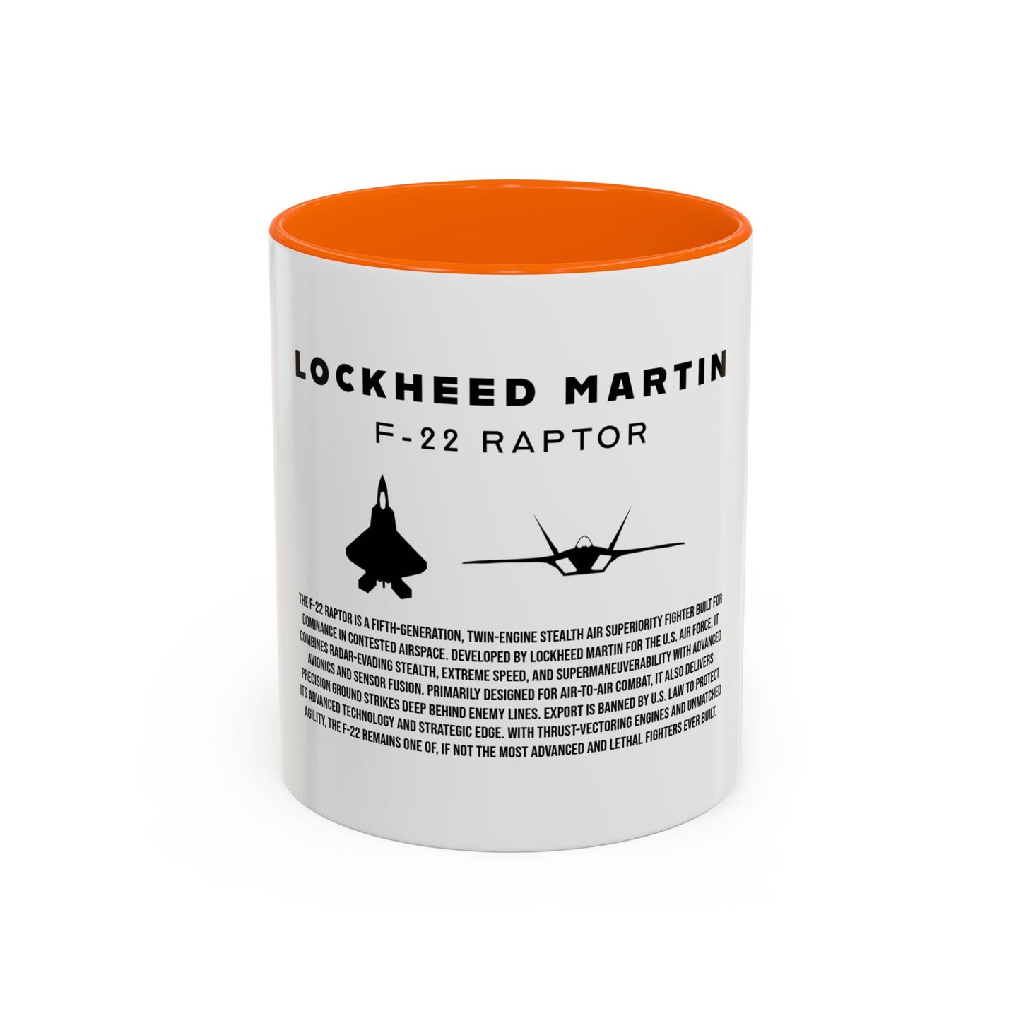 F-22 Raptor Fighter Jet Coffee Mug