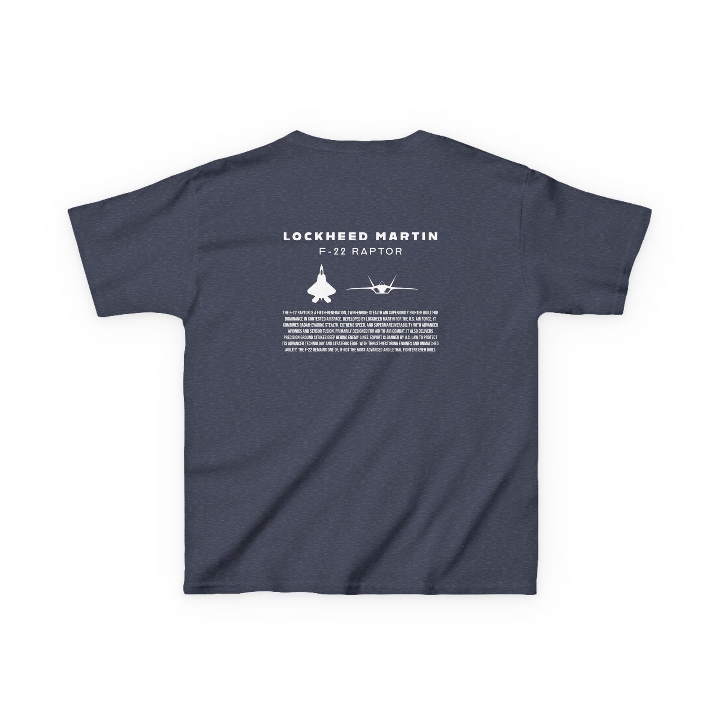 Kids F-22 Raptor Fighter Jet Unisex T-Shirt